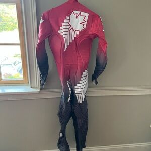 Bold Red and Black Women's Bodysuit